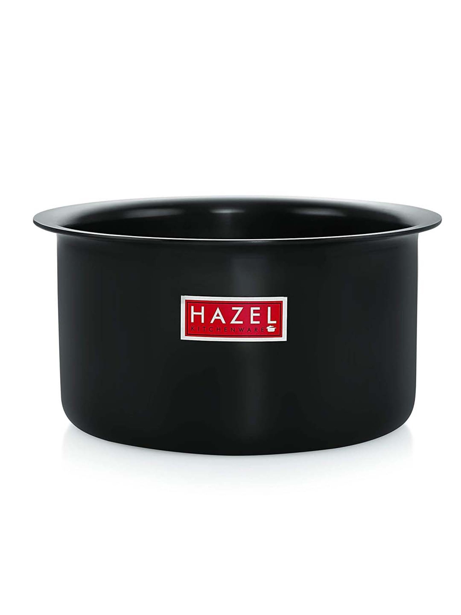 HAZEL Black Stainless Steel 18 cm Induction-Based Tope with Lid (2.2L) - Set of 1