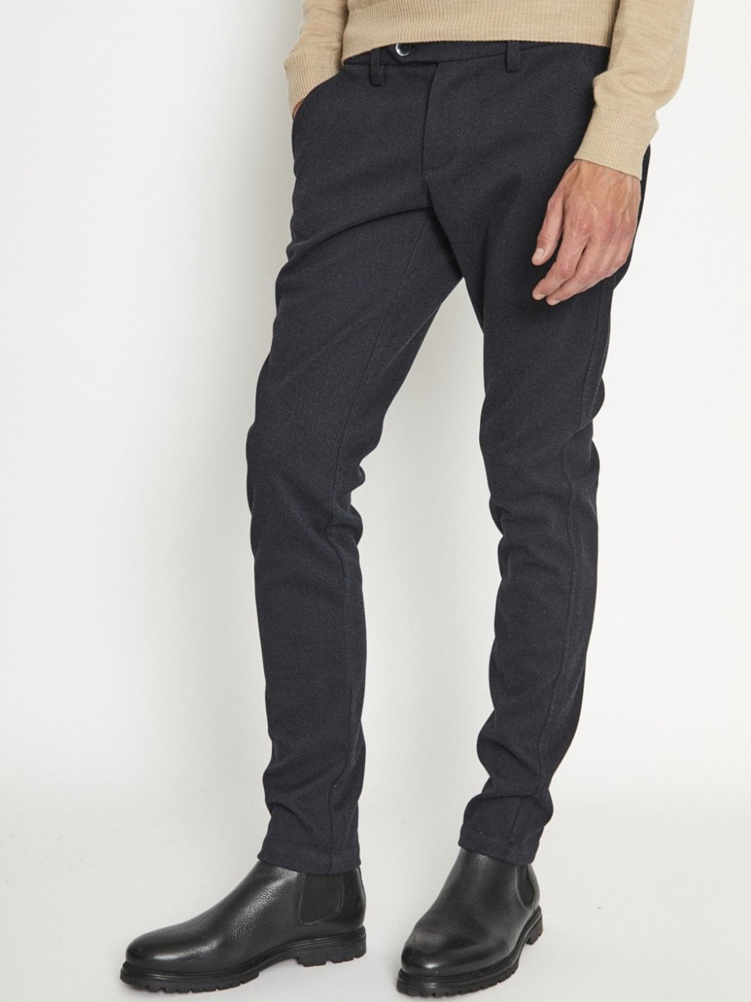 Bruun & Stengade Blue Slim Fit Trousers