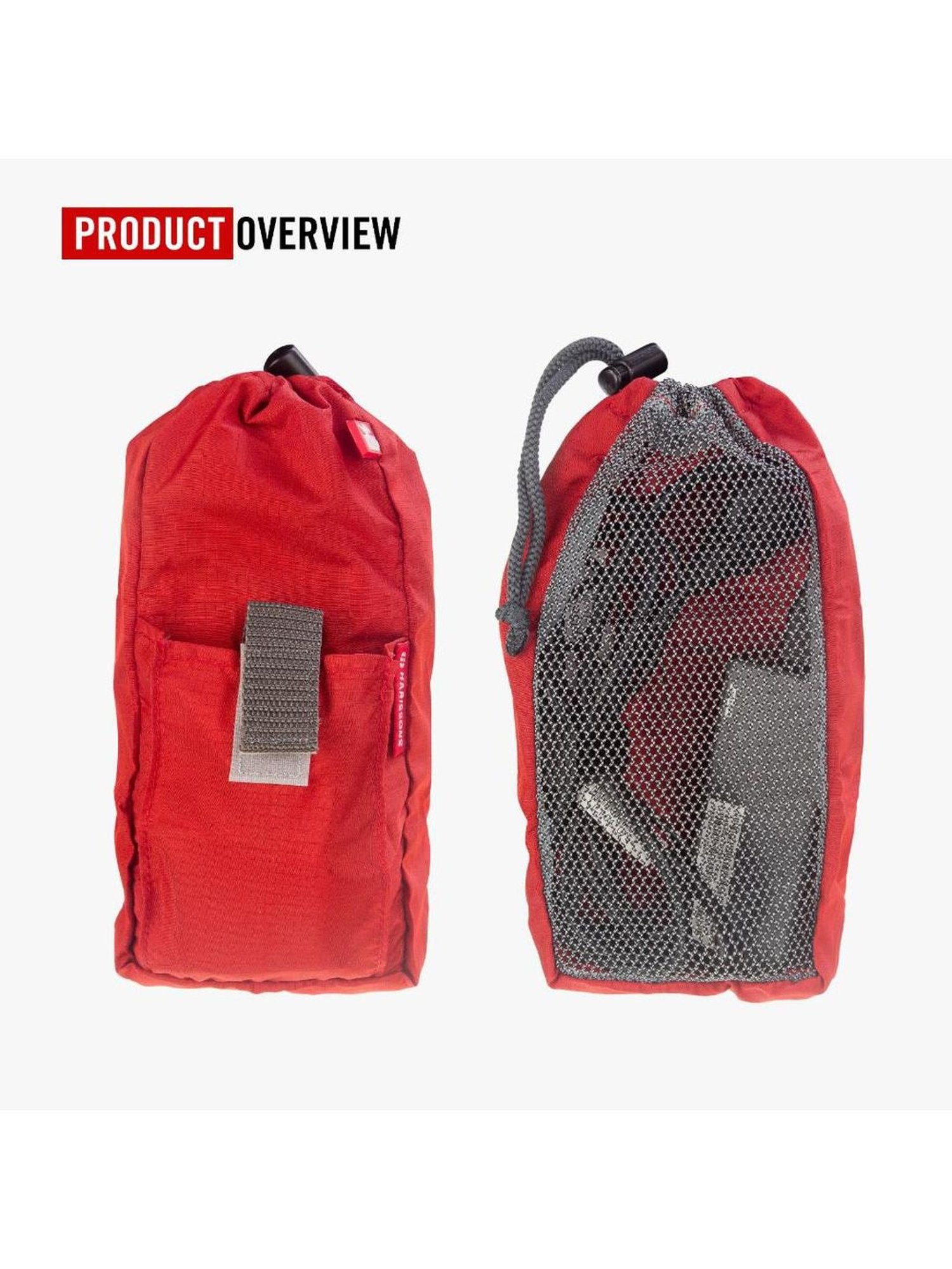 Harissons Red Polyester Solid Pouch