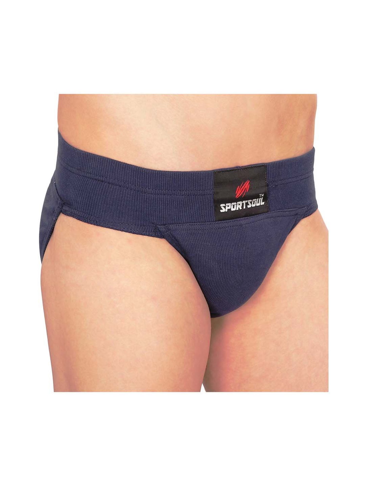 SportSoul Navy Cotton Gym & Athletic Supporter (XL)