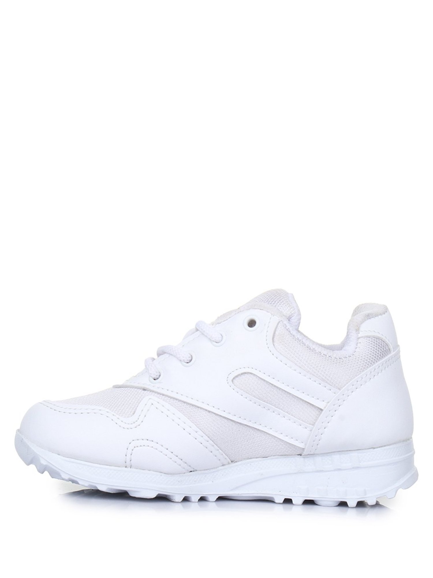 Force 10 By Liberty Kids White School Shoes