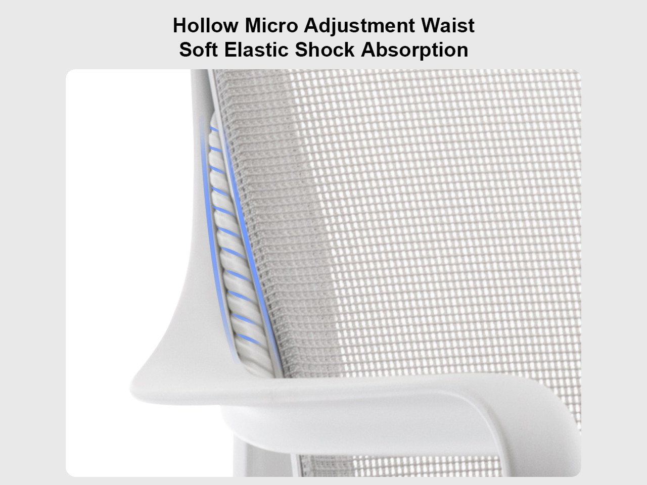 Ergonomic Office Chair with Lumbar Support, Height-adjustable Mesh Chair, Swivel Desk Chair with Armrests for Home Office