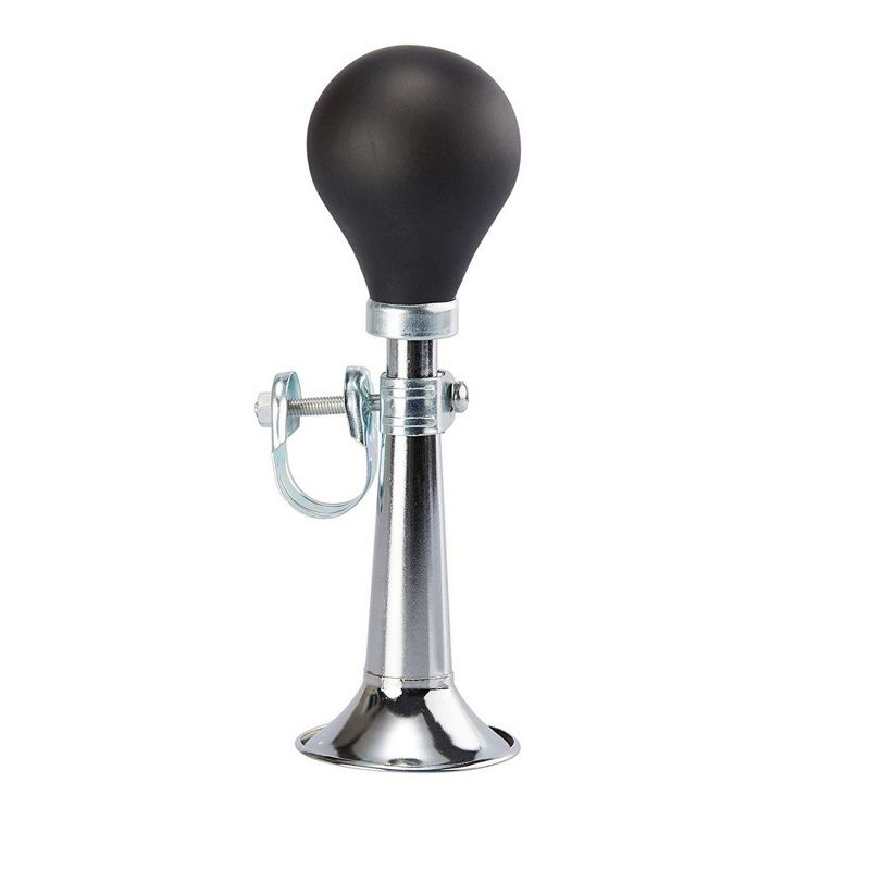 Juvale 3 Pack Bugle Horns, Bicycle Bells w/ Rubber Squeeze Bulb, Bike Accessory for Kids Bike, Golf Carts