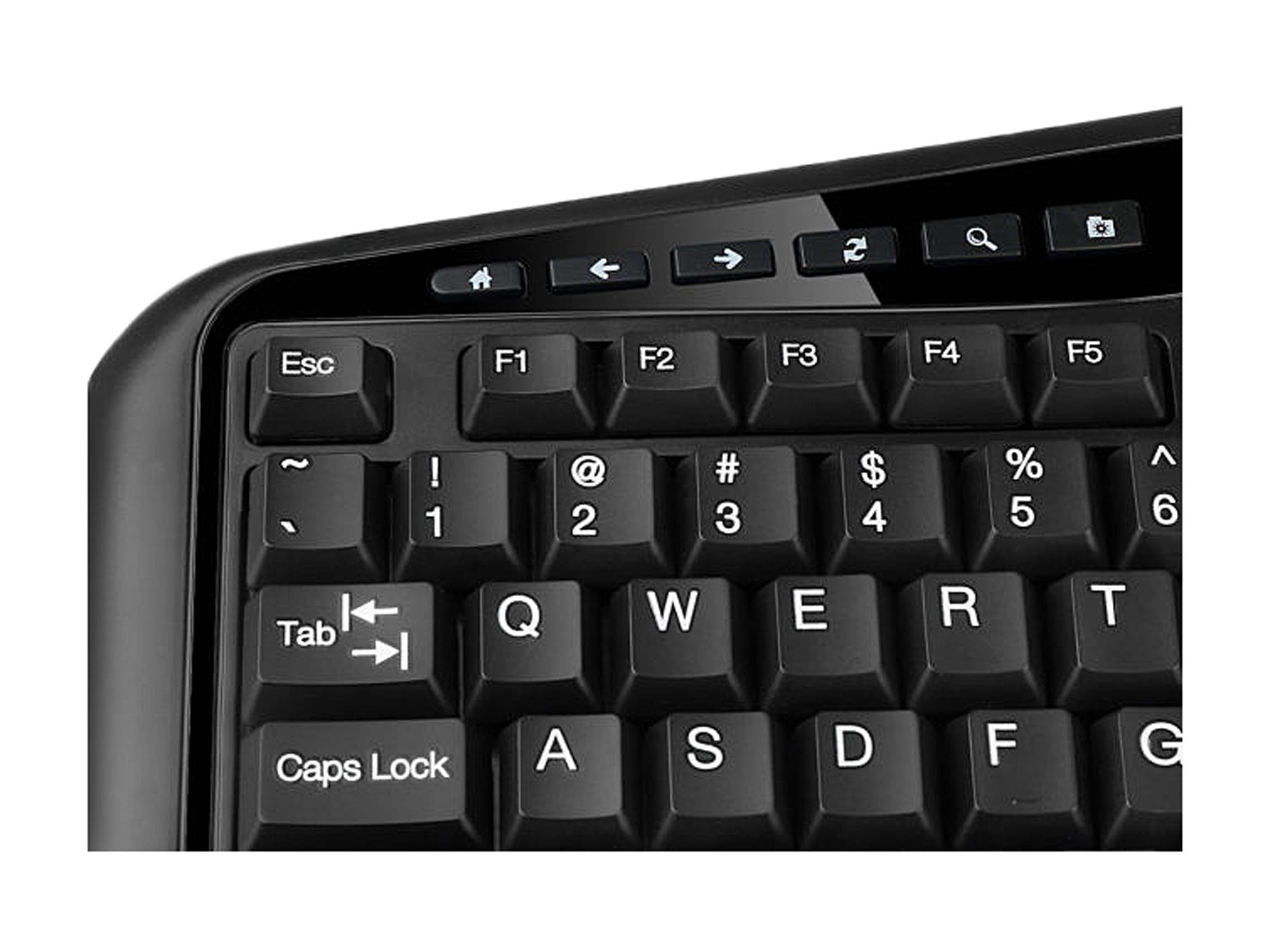 Kodak TRUFORM 3500 Wireless Ergonomic Keyboard with Trackball