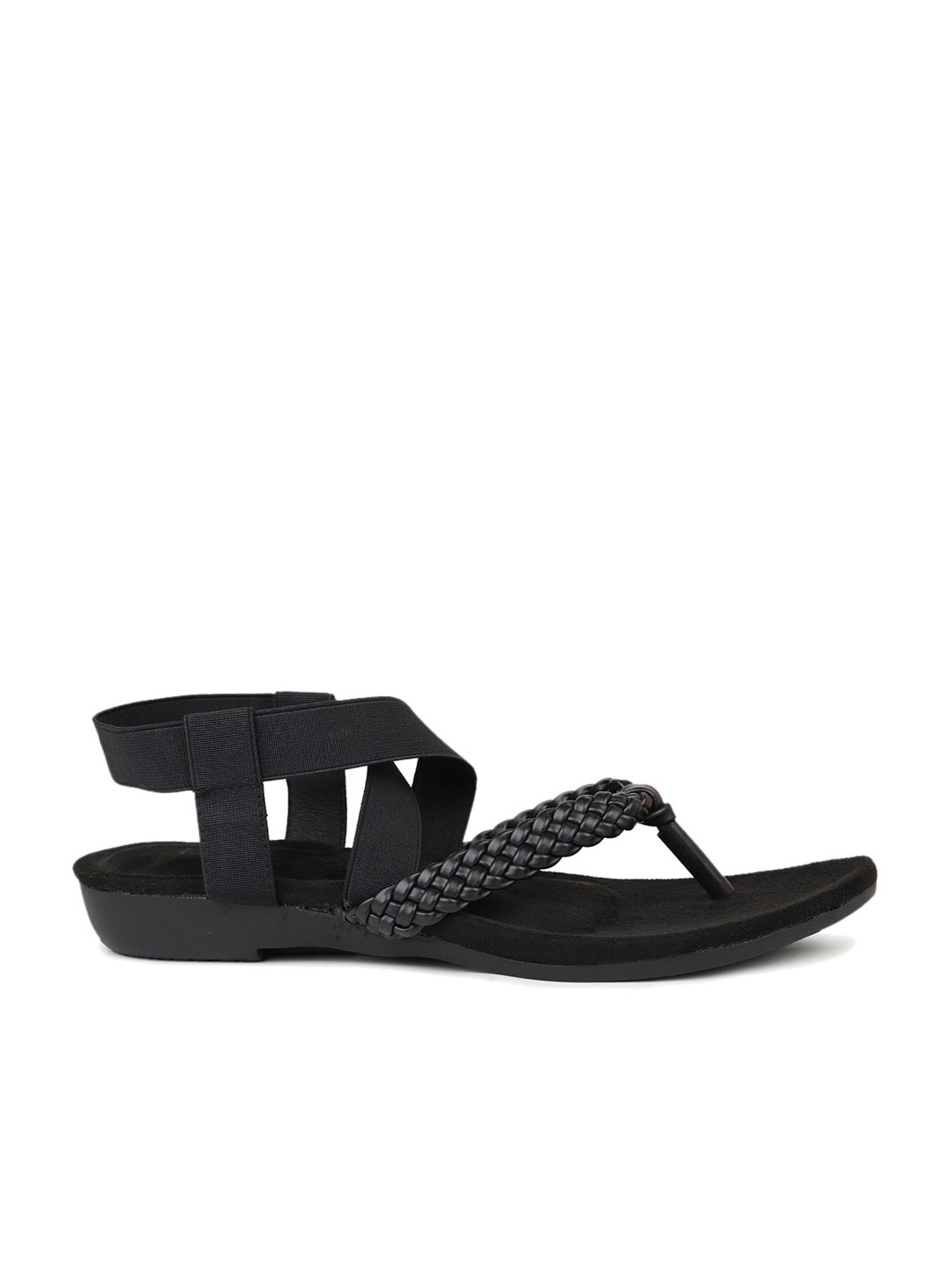 Inc.5 Women's Black Sling Back Sandals