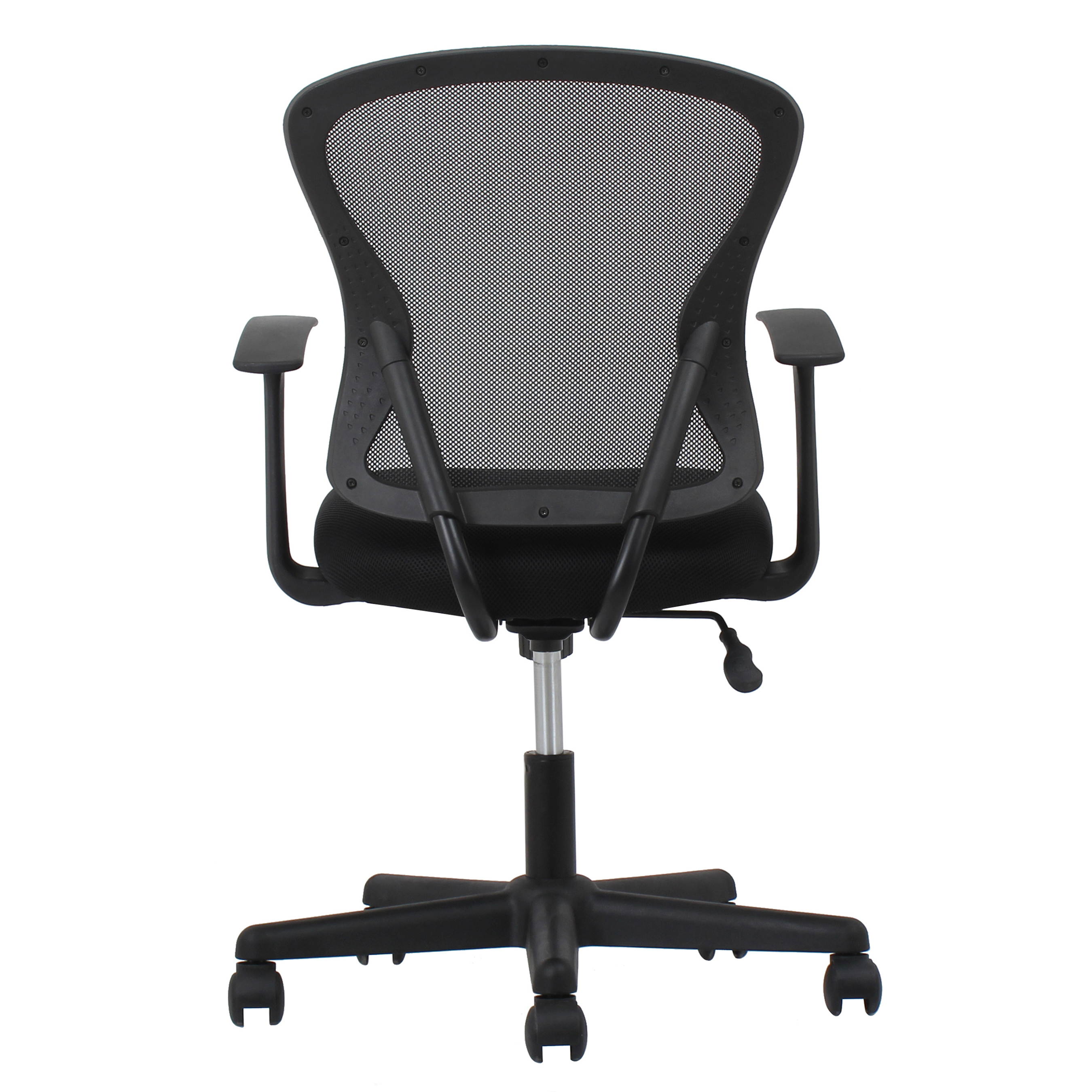 Essentials by OFM Swivel Mesh Task Chair with Arms, Black