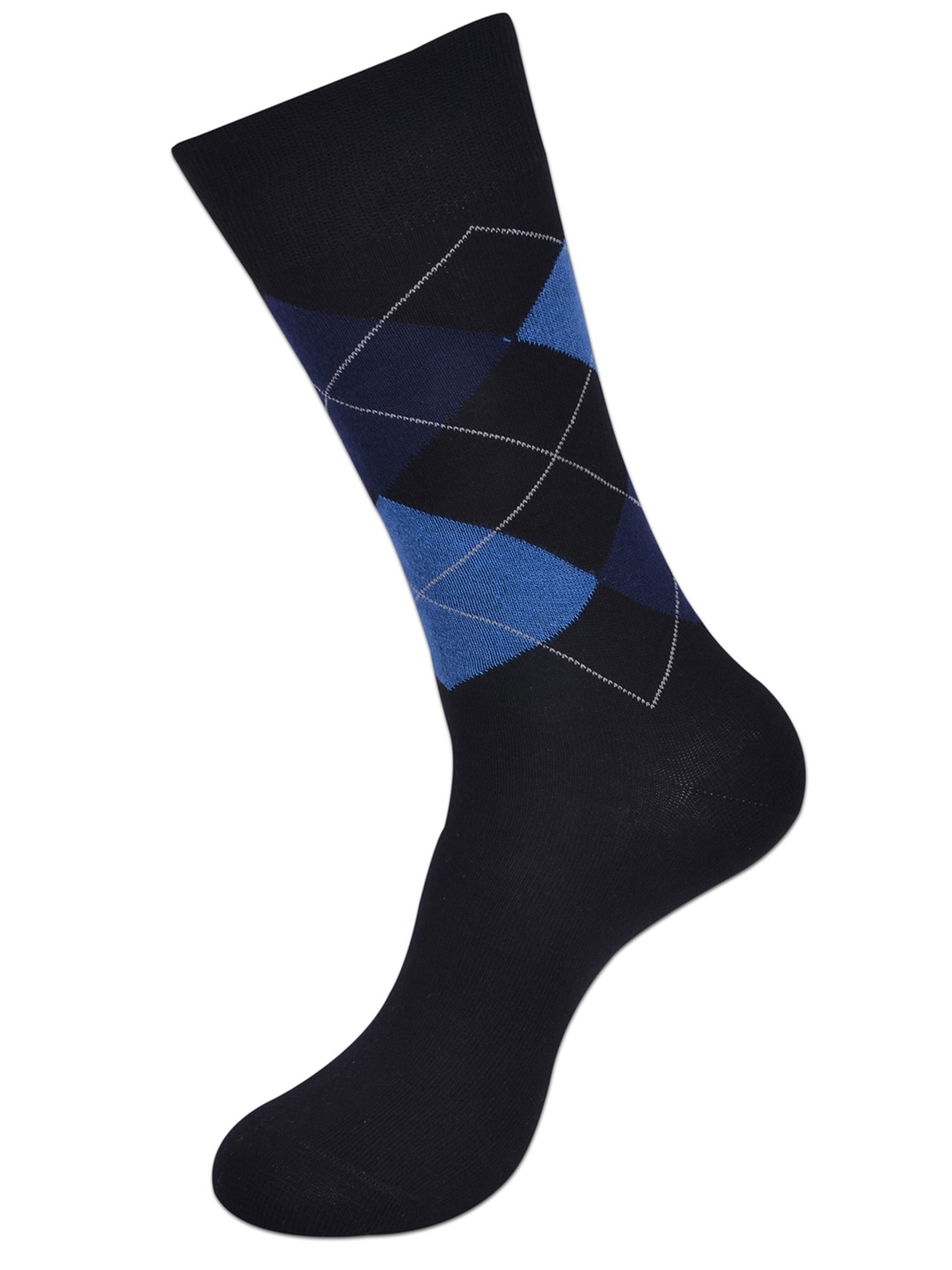 BALENZIA Classic Argyle Multicolor Printed Socks - Pack of 3