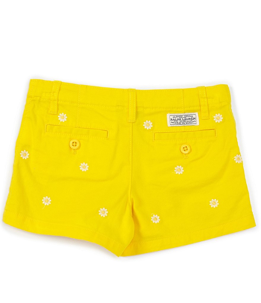 Hippie Girl Little Girls 4-6X Roll-Cuff Midi Denim Shorts