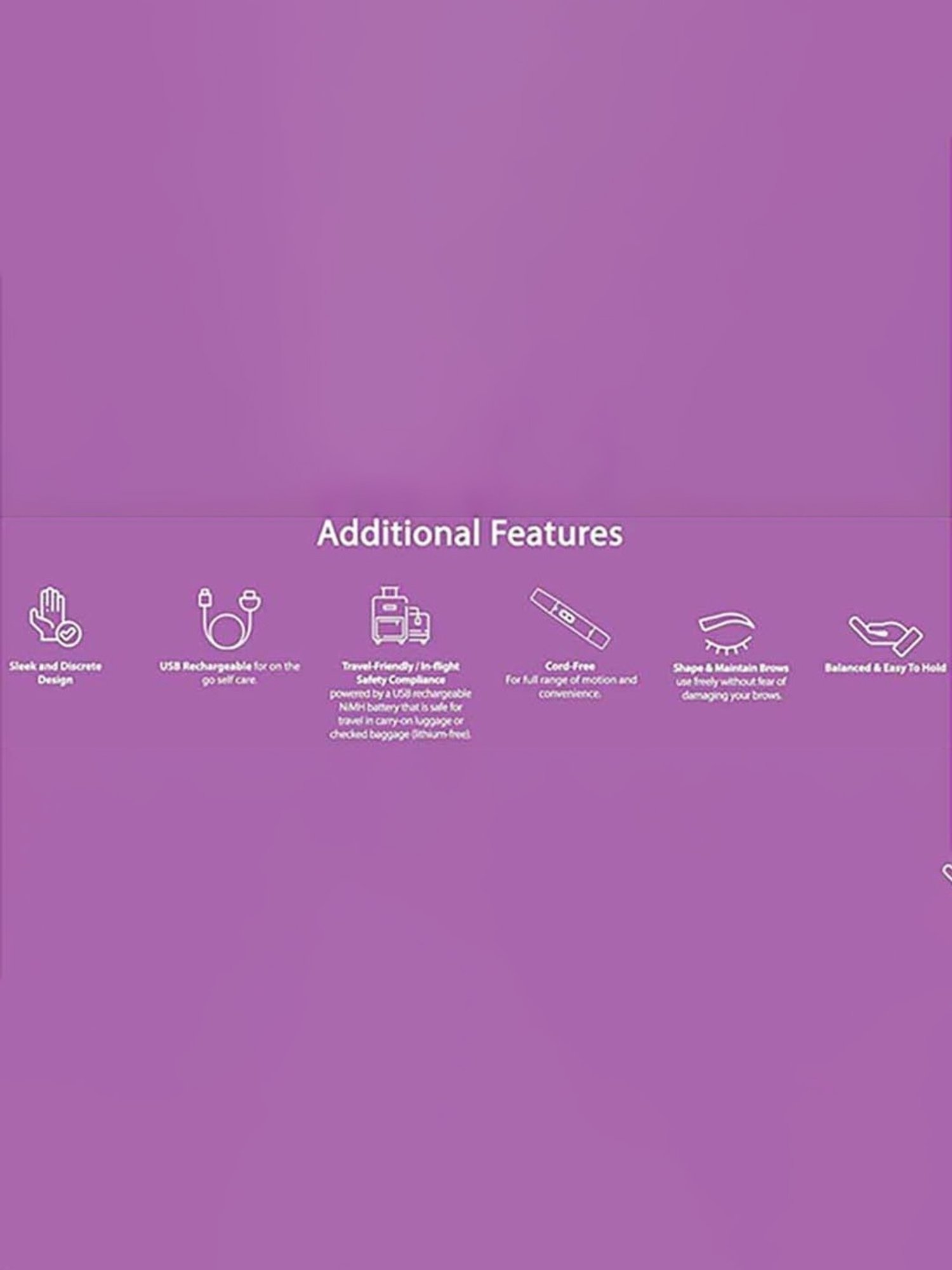 iGRiD IG-3013 Dual Head Rechargeable Facial Hair Remover for Women (White and Gold)