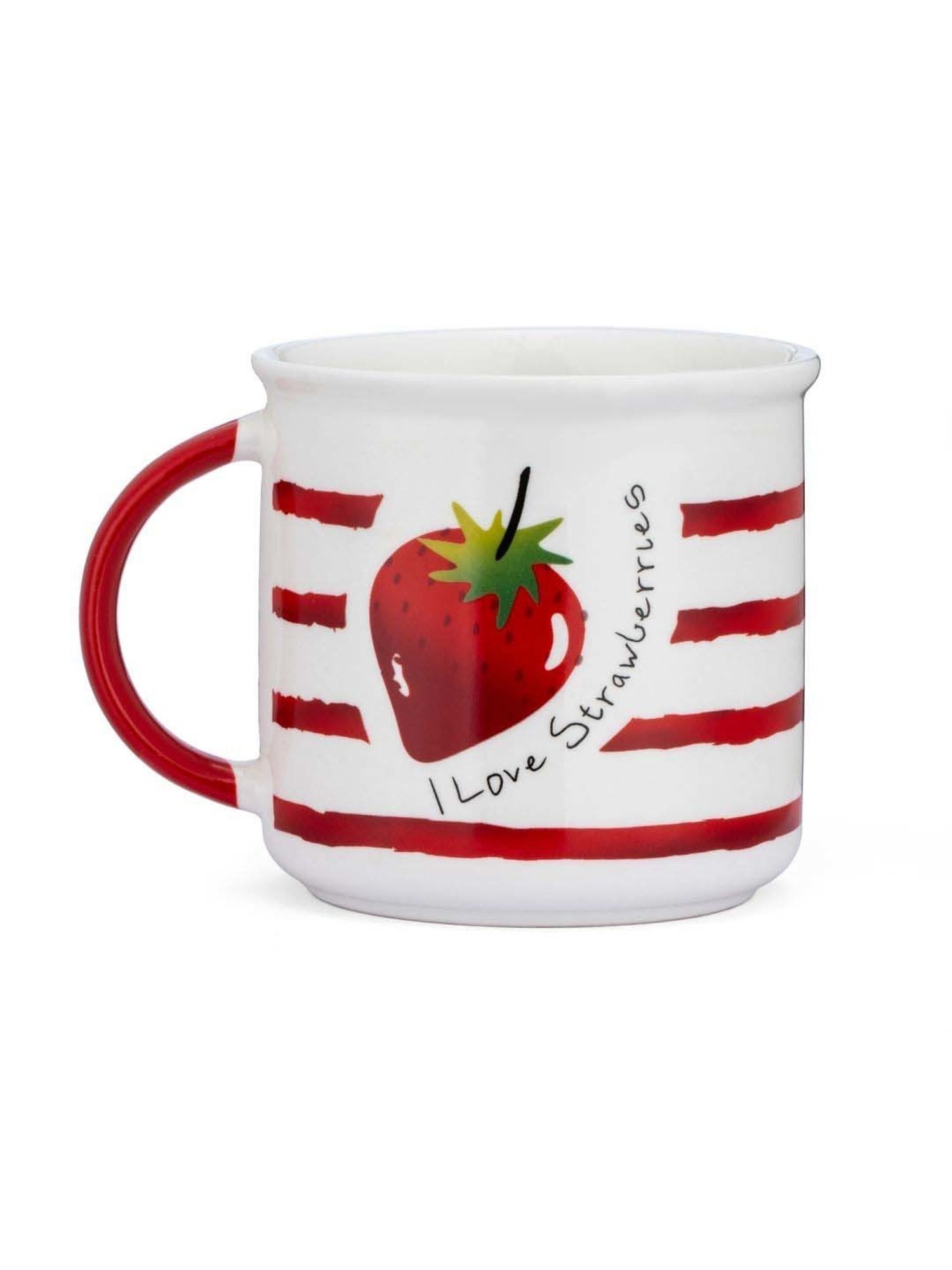 JCPL Marc White & Red Ceramic Mug (0.35 L)