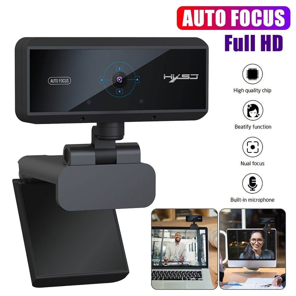 2021 New Full HD 1080P Webcam 1920 * 1080 Web Camera Auto Focus Webcam With Microphone For PC Computer Video Recording