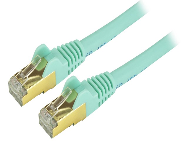 StarTech C6ASPAT6BK StarTech.com Cat6a Shielded Patch Cable - 6 ft. - Black - Snagless RJ45 Cable - Ethernet Cord - Cat 6a Cable