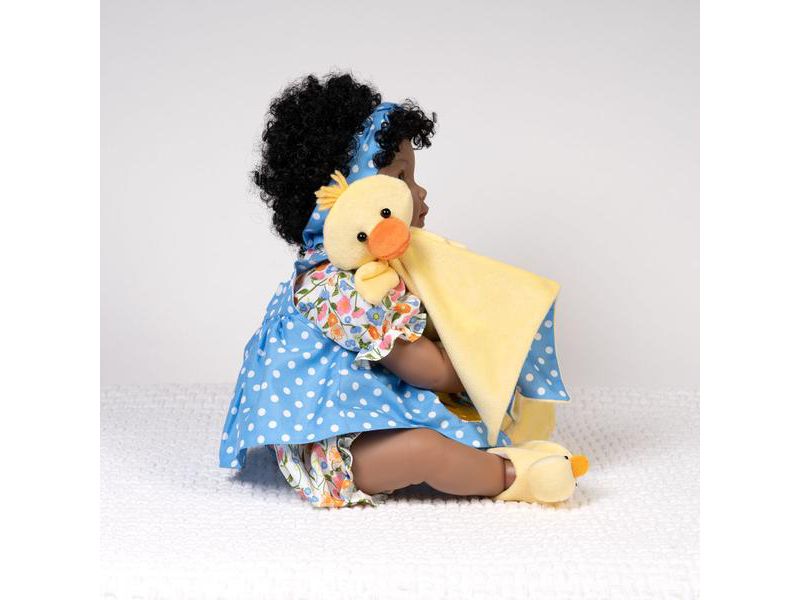 Paradise Galleries Realistic Toddler Girl Doll - Lucky Ducky, 20 inches in SoftTouch Vinyl, 6-piece Doll Gift Set