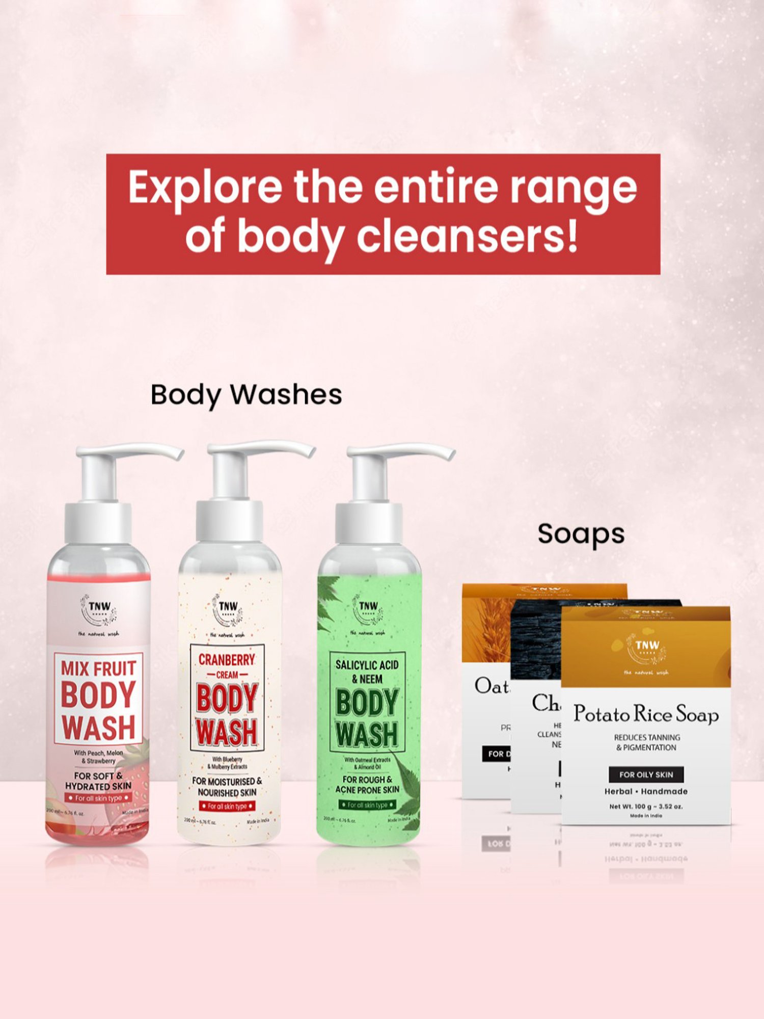 TNW-The Natural Wash Cranberry Cream Body Wash - 200 ml