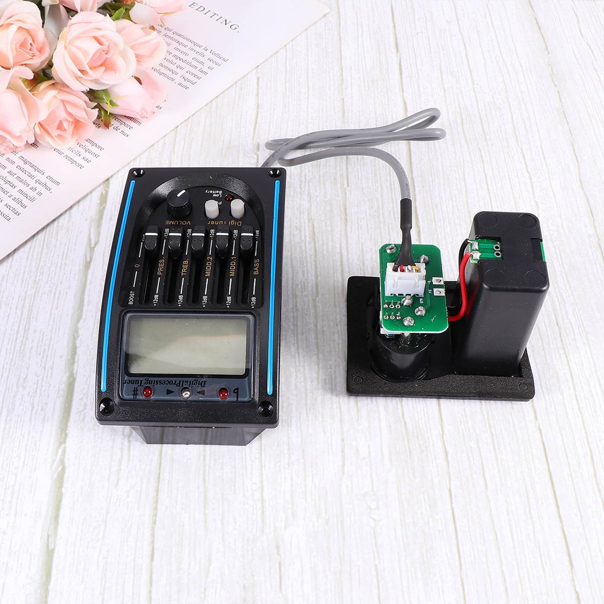 1PC Professional Sound Pickup Guitar LC-5 Pick-up Preamp Piezo Pickup Musical Instrument Supply