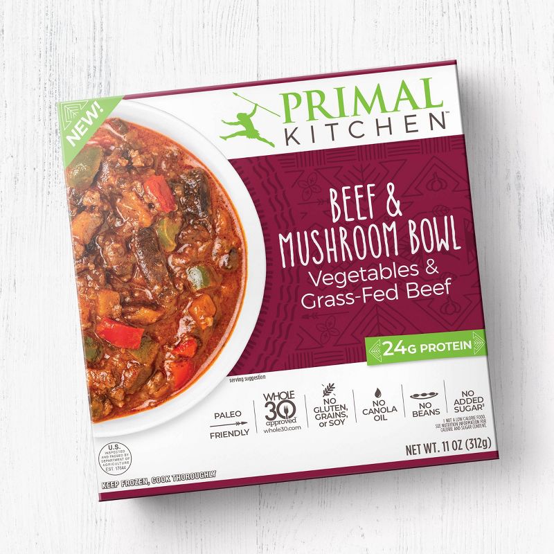 Primal Kitchen Frozen Beef & Mushroom Bowl - 11oz