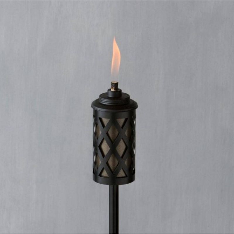 Tiki Brand 2 Urban Metal Torches with 100oz BiteFighter