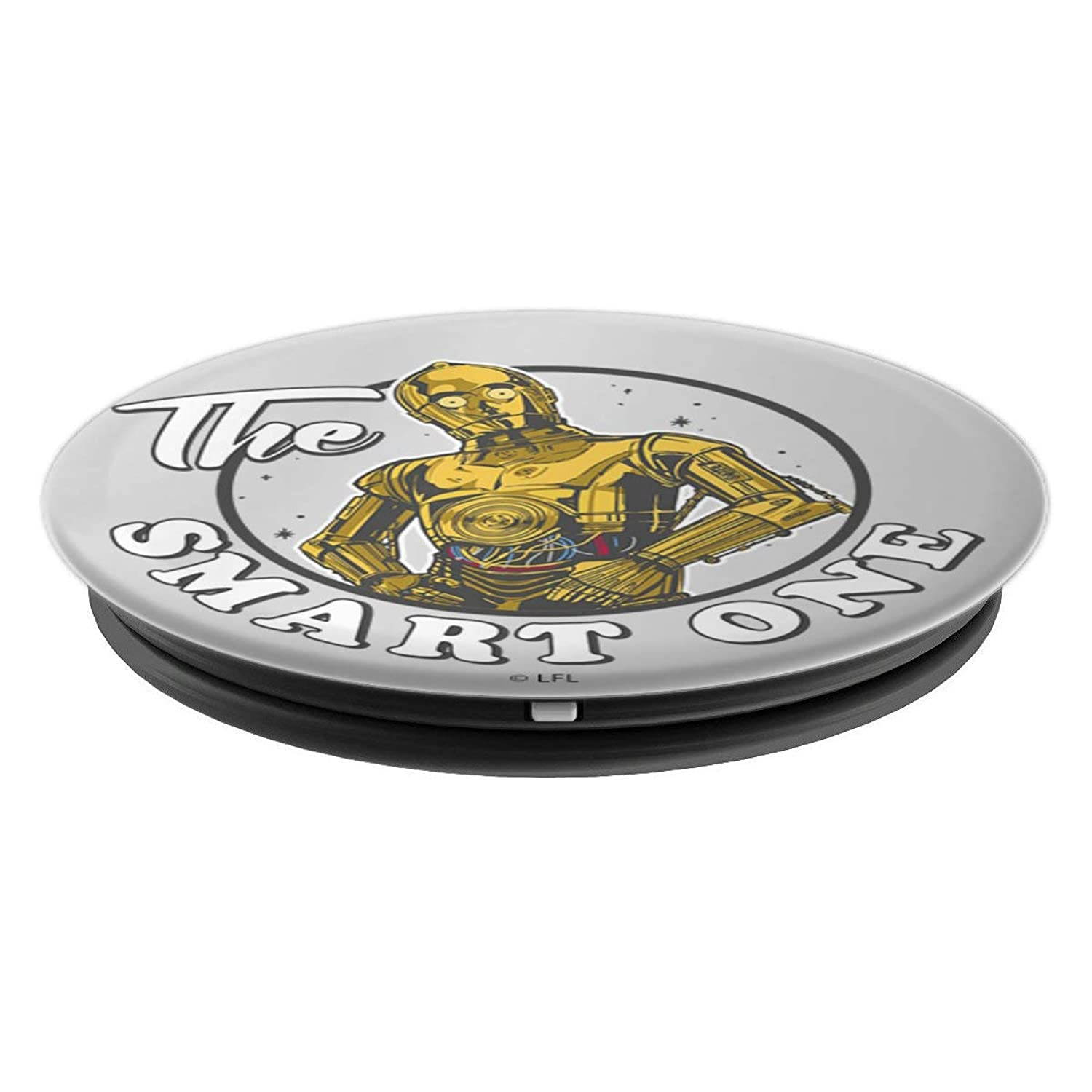 Star Wars C3PO I Am The Smart One Portrait PopSockets Grip and Stand for Phones and Tablets