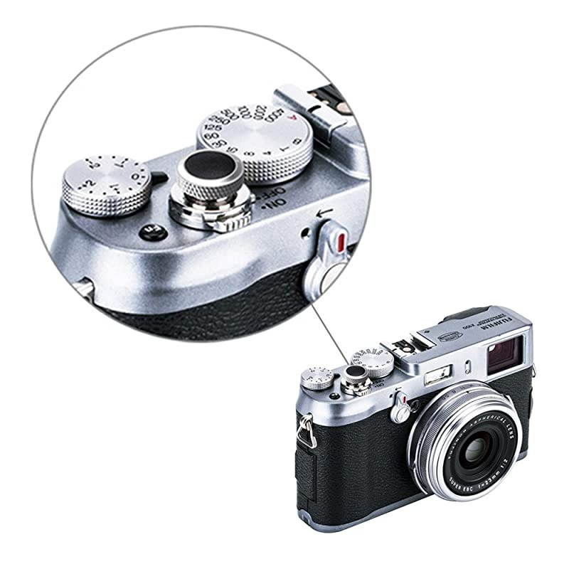 Soft Release Button  Black Silver Shutter Button Fit for Fuji Fujifilm XT30 XT20 XT10 XT3 XT2 XPRO1 XPRO2 X100 X100S X100T X100F X30 X20 X10 XE3 XE2S Sony RX1R RX10 II III IV Leica M10 MP