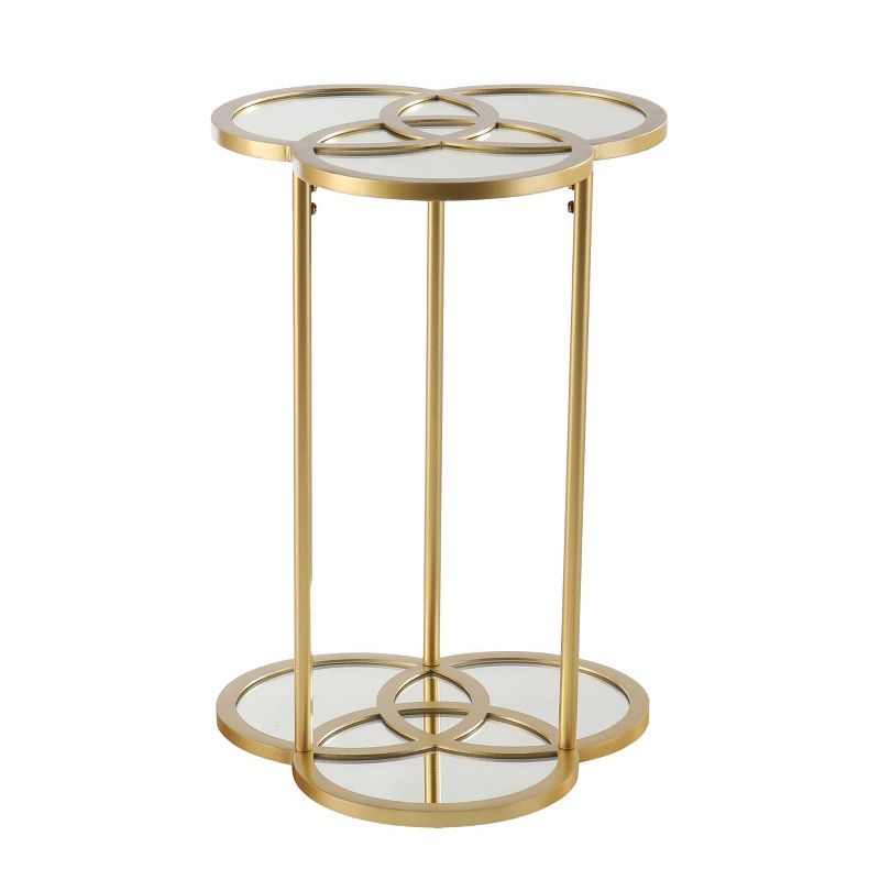 Hochel Geometric Accent Table Gold - Aiden Lane