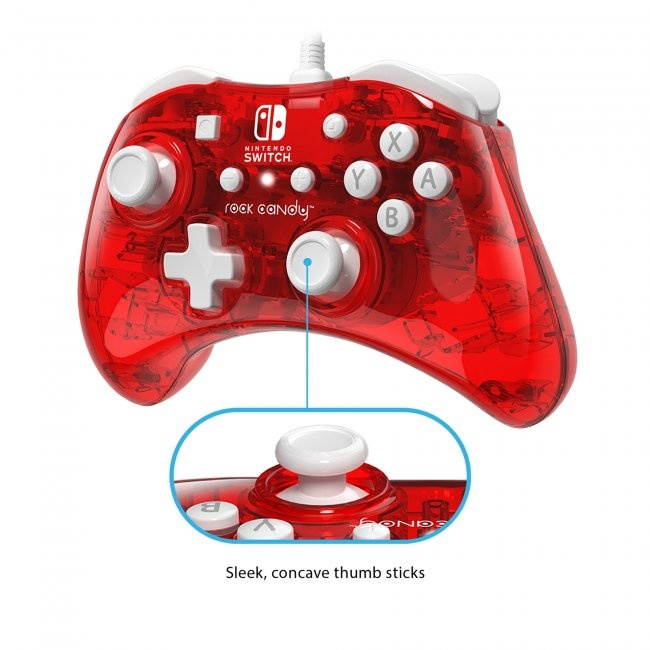 PDP 500-181-NA-PR Rock Candy Wired Controller For Nintendo Switch - Cosmoberry
