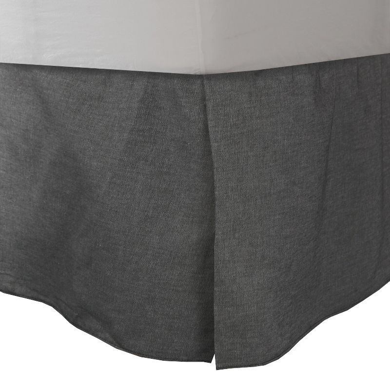 Black Denim Full Bed Dust Ruffle Jean Bedskirt Bedding Accessory - Store51 LLC.