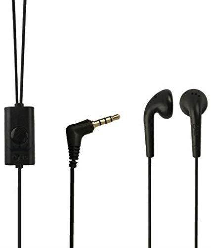 Black 3.5mm Stereo Headset Handsfree Earphone with Mic for MetroPCS Kyocera Hydro Wave - MetroPCS LG G Stylo - MetroPCS LG Leon - MetroPCS LG Optimus Exceed 2 - MetroPCS LG Optimus F6