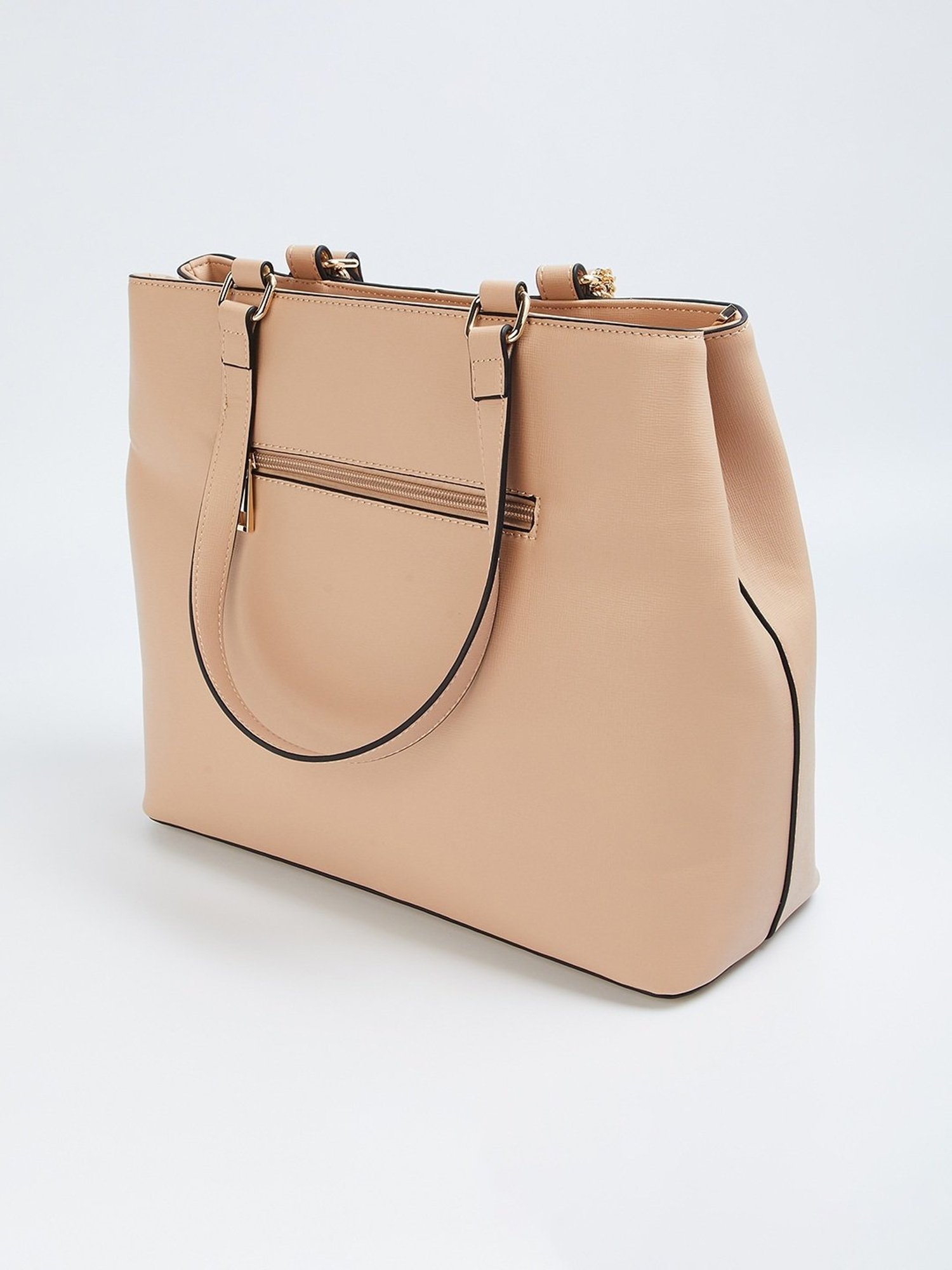 Code by Lifestyle Pink Solid Shoulder Handbag
