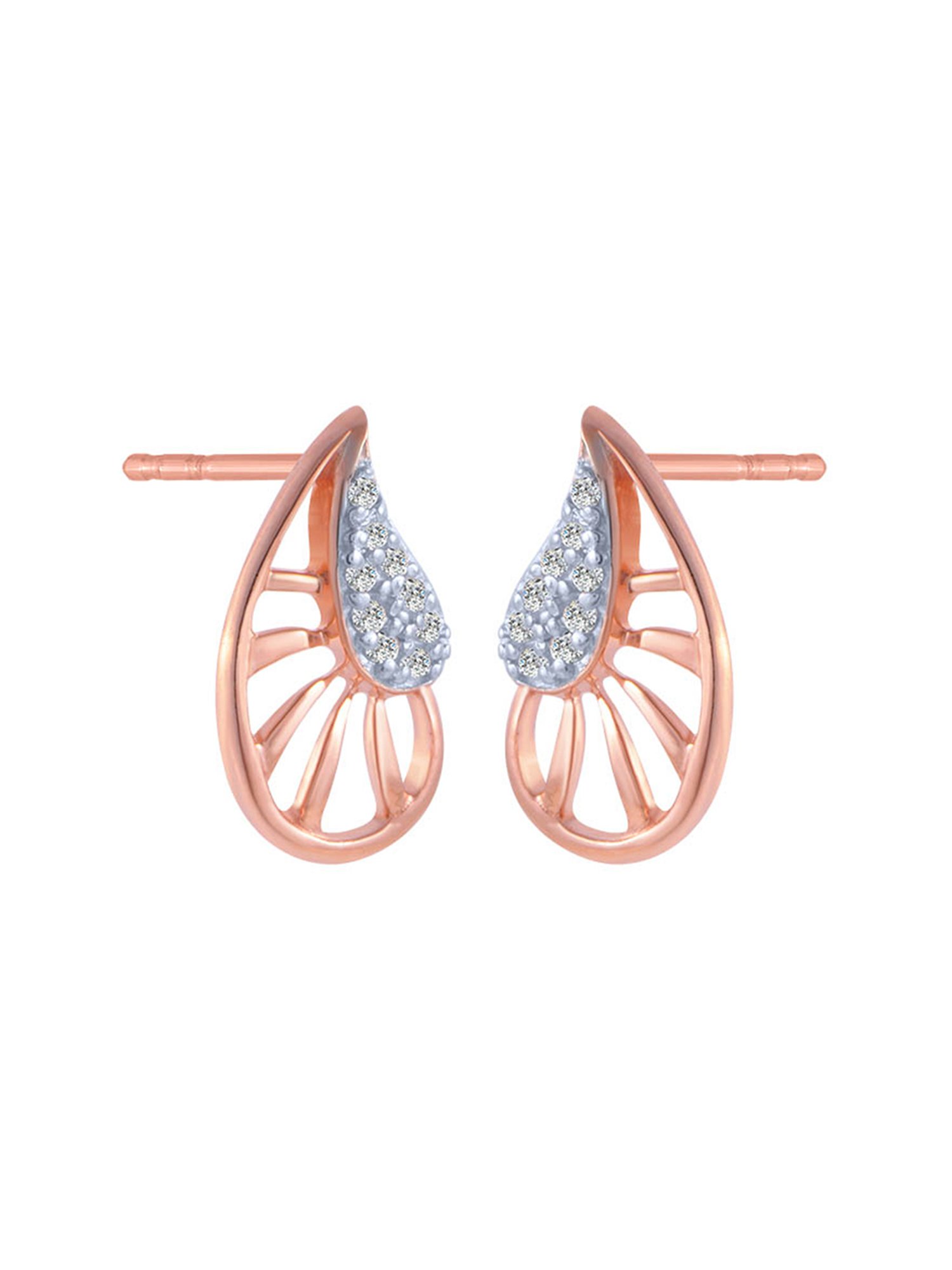 P.C. Chandra Jewellers 18 kt Gold & Diamond Earrings