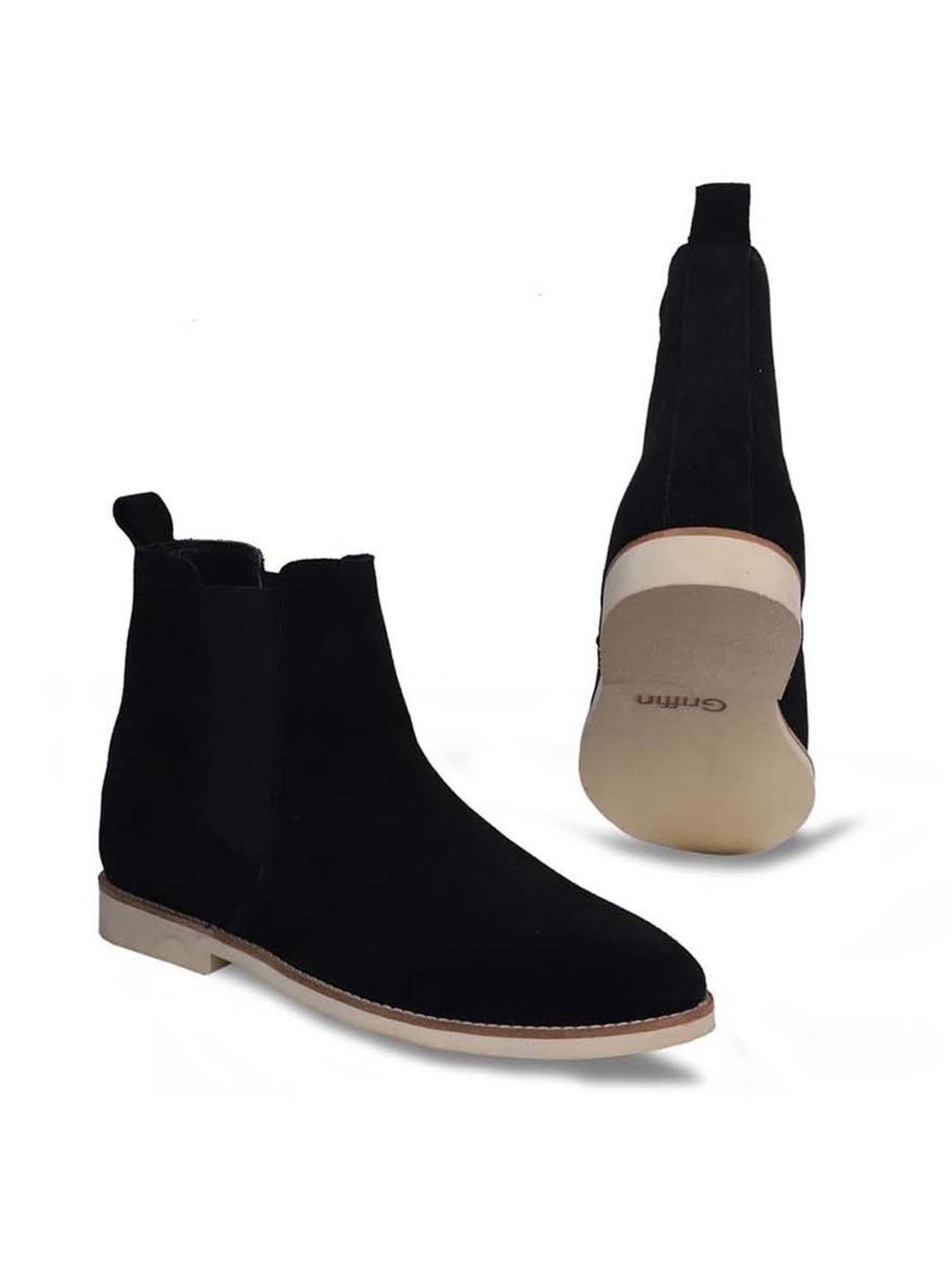 Griffin Men's Black Chelsea Boots
