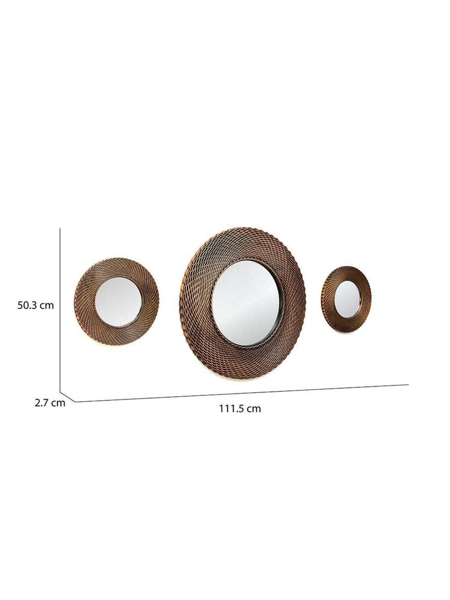 CHRONIKLE Pink Iron Sun Burst Designer Round Wall Mirror