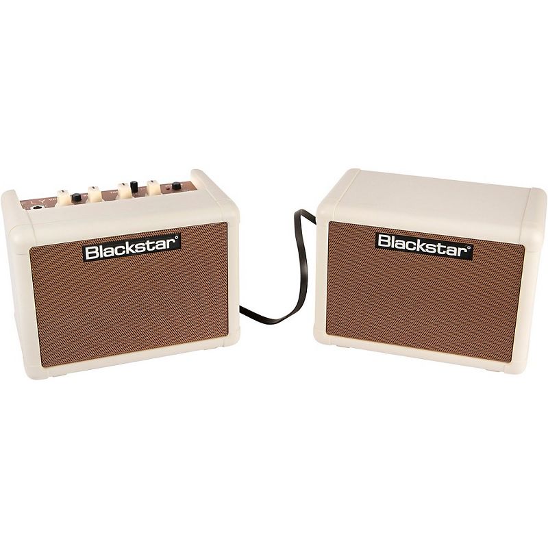 Blackstar Fly 3 Acoustic 3W 1x3 Acoustic Guitar Combo Amp and Fly 3 3W 1x3 Extension Speaker Cabinet Blonde and Tan