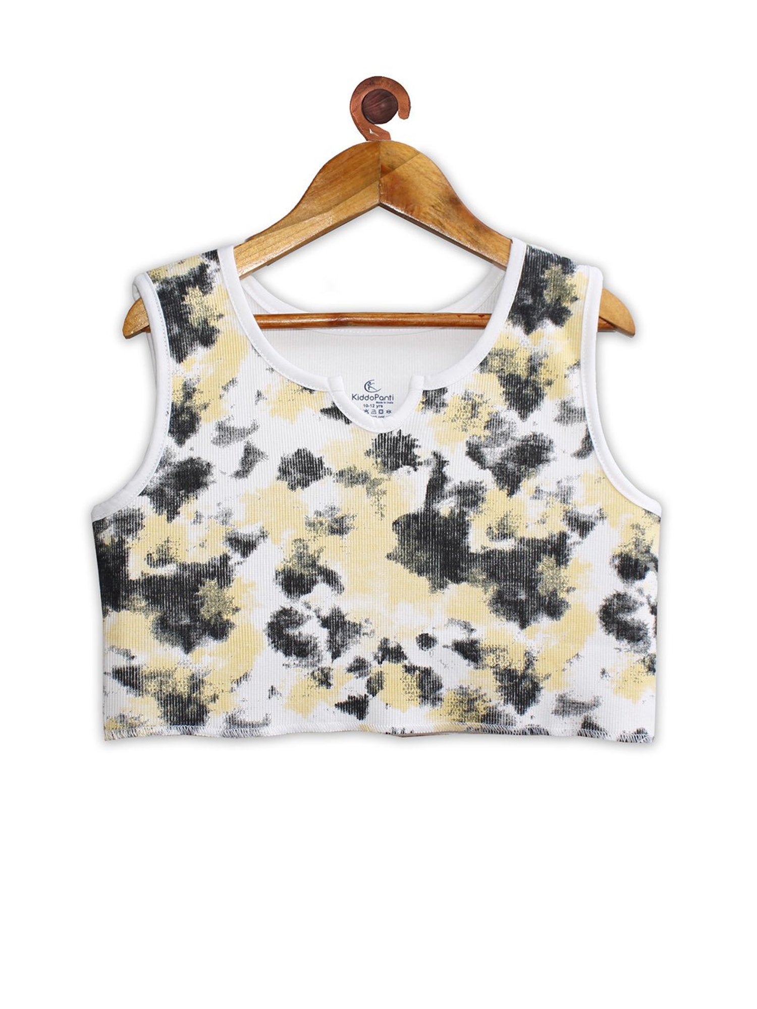 Kiddopanti Kids Multicolor Tie Dye Crop Top