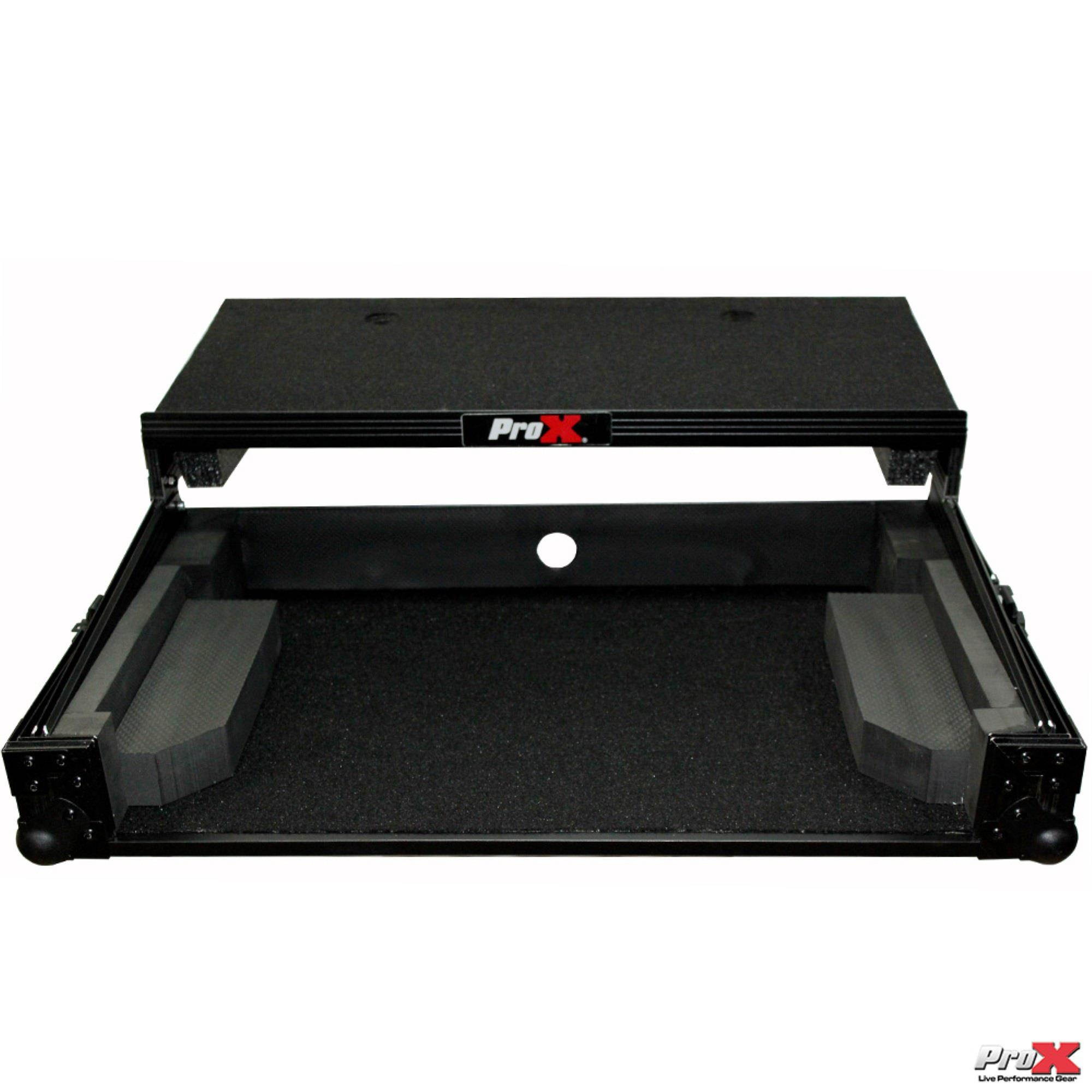 Digital Controller Road Case W/Laptop Shelf for NumarkMixTrack 3 Pro 3 and Platinum (Black on Black)
