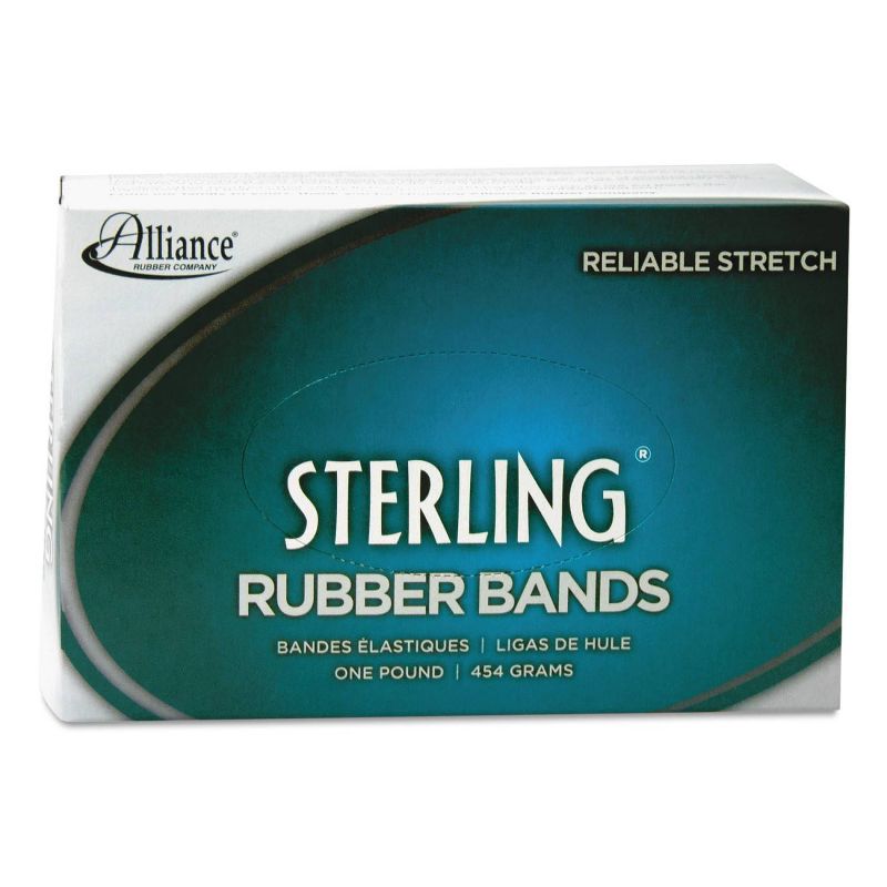 Alliance Sterling Ergonomically Correct Rubber Bands, #32, 3 x 1/8, 950 Bands/1lb Box