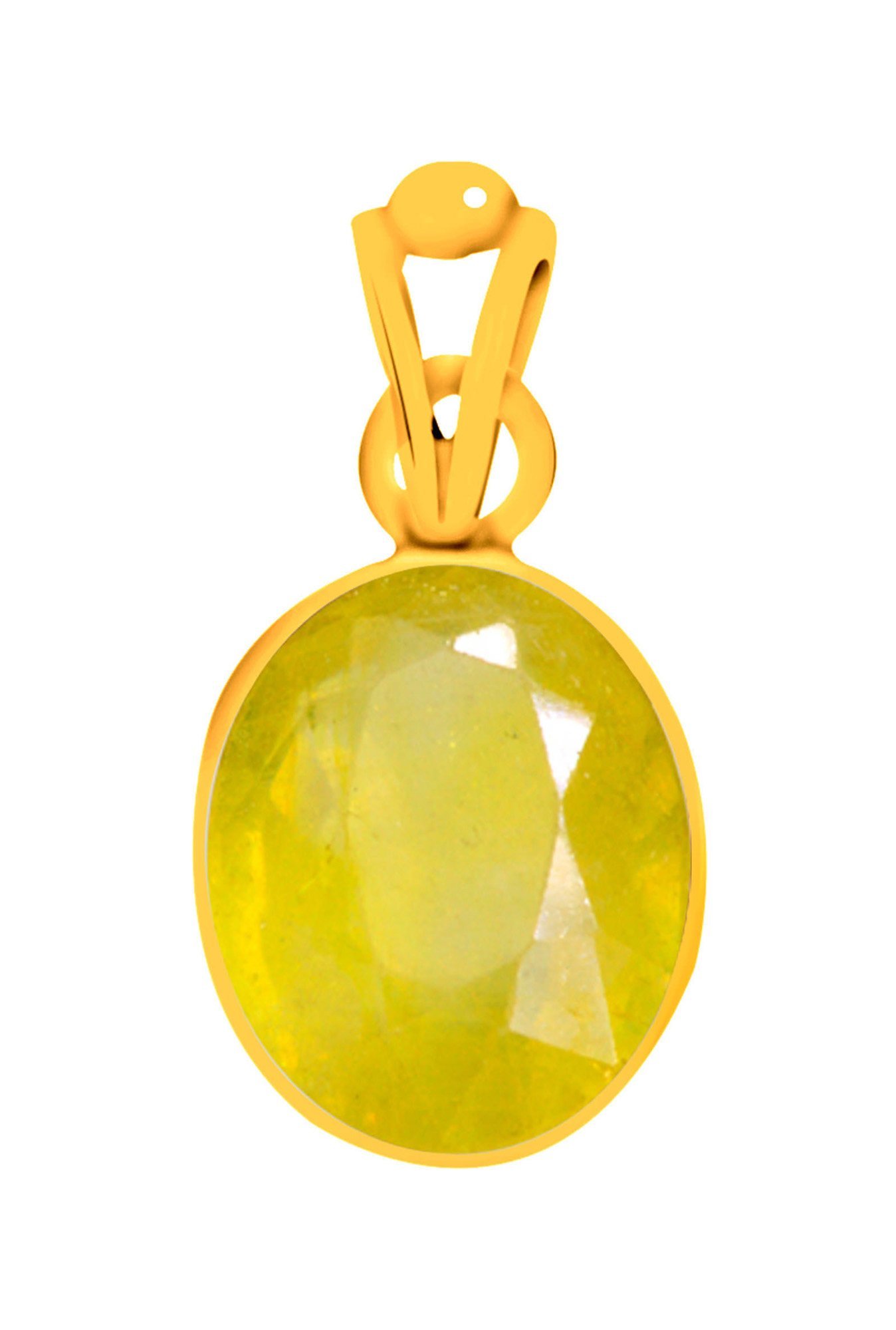 Clara Yellow Sapphire 9.3cts Panchdhatu Pendant