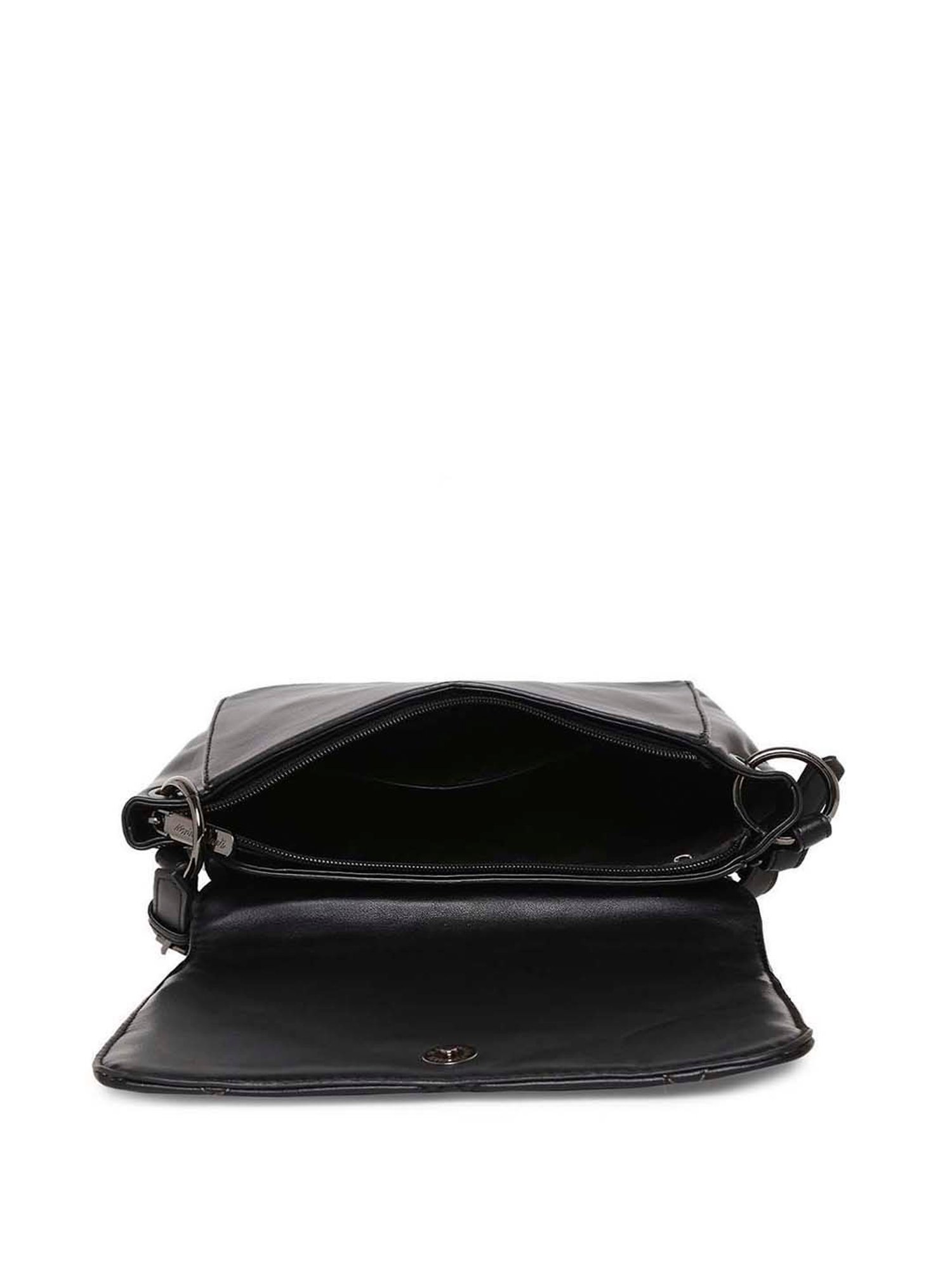 Marina Galanti Black Quilted Medium Sling Handbag