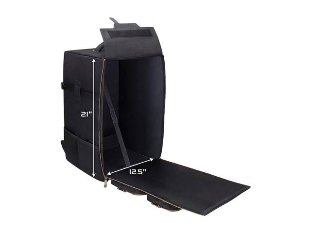 ENHANCE Board Game Backpack - Reinforced Board Game Storage with Padded Shoulder Straps, Carrying Handle and Accessory Pockets for Dice, Card Games and More - Fits Board Games