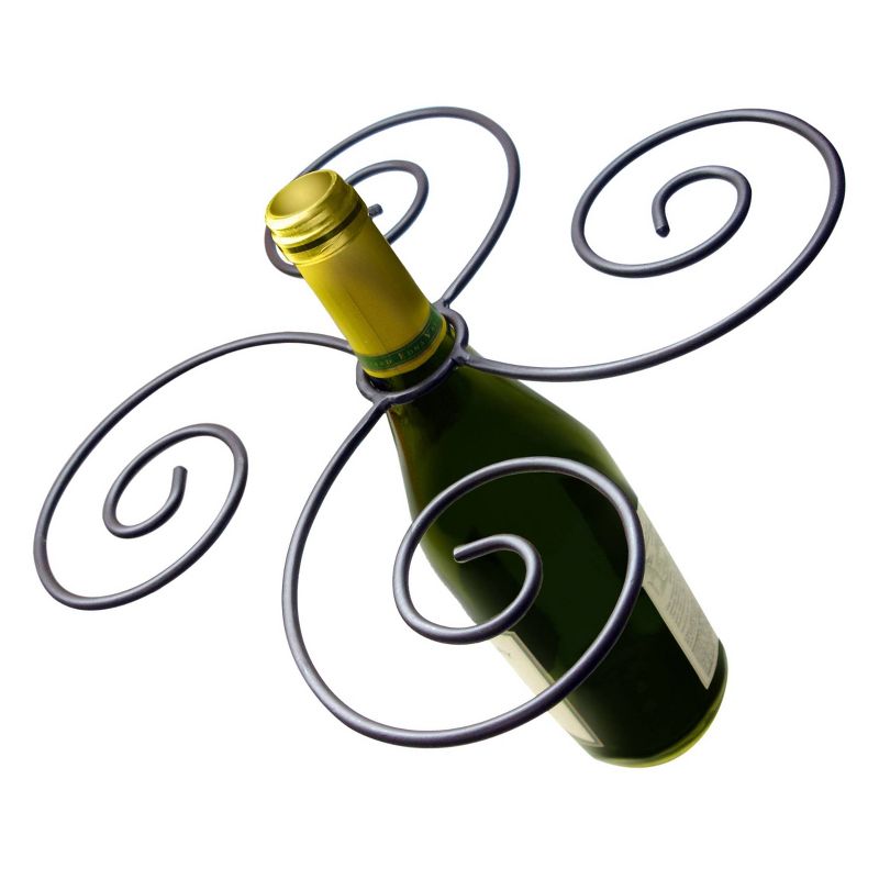 Epicureanist Swirl Wine Bottle and 4 Glass Holder