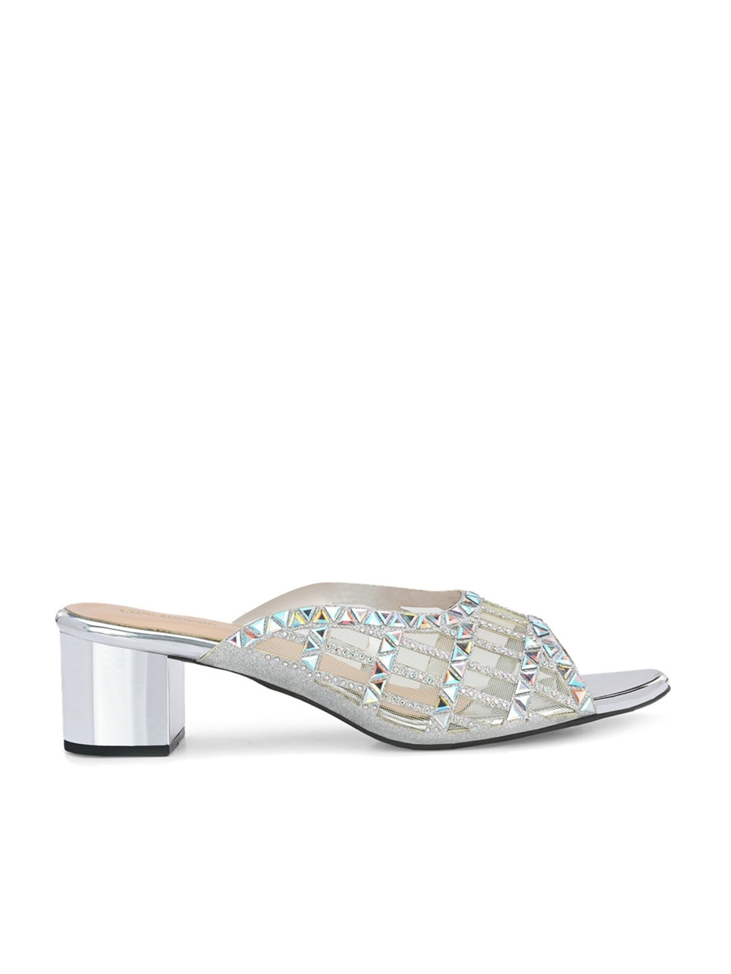 Clog London Women's Silver Casual Sandals