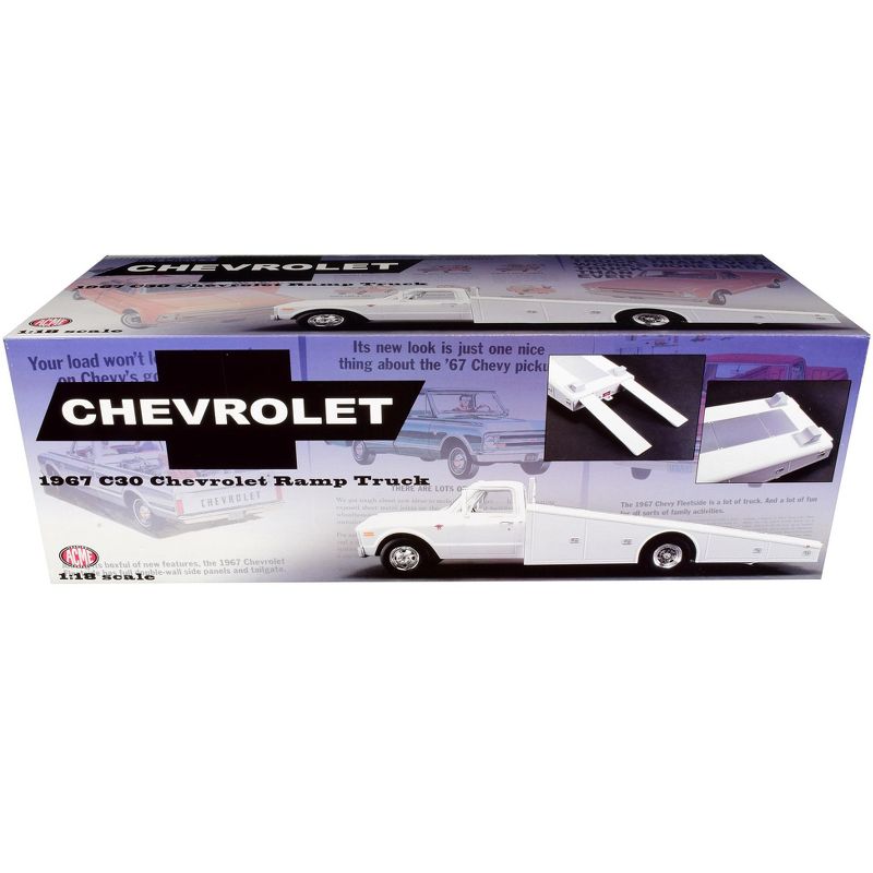 1967 Chevrolet C-30 Ramp Truck White Limited Edition to 996 pieces Worldwide 1/18 Diecast Model Car by ACME