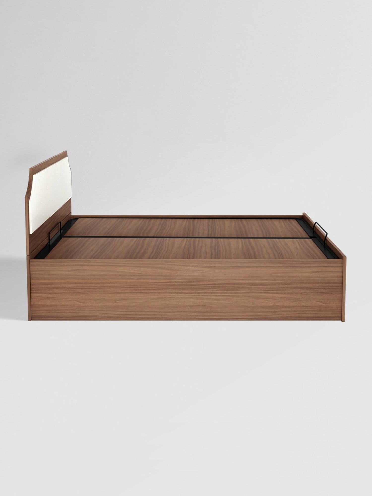 Nilkamal Riva Black Engineered Wood King Size Bed with Storage