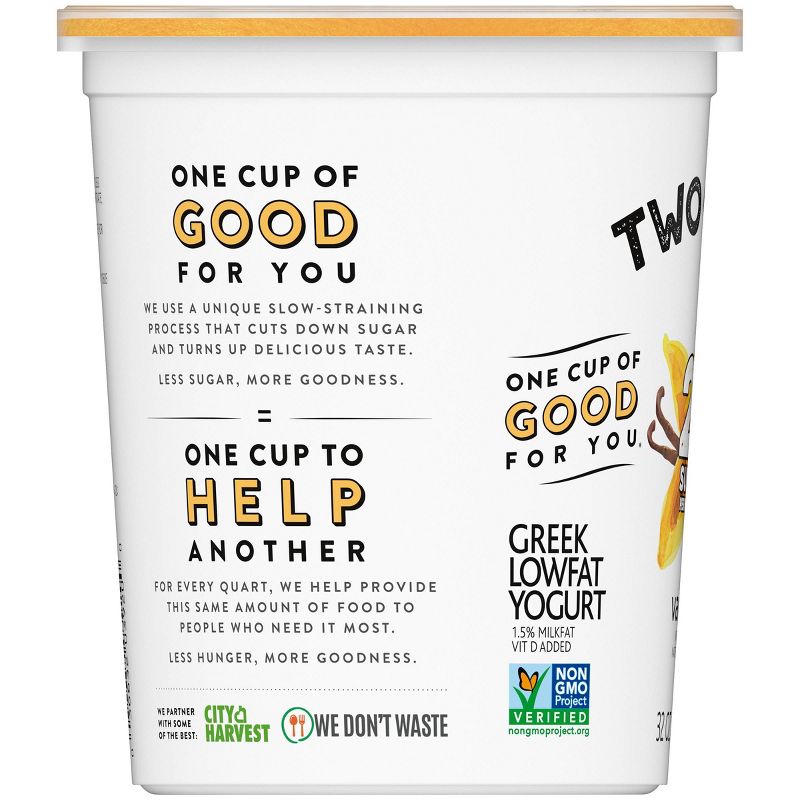 Dannon Two Good Vanilla Greek Yogurt - 32oz