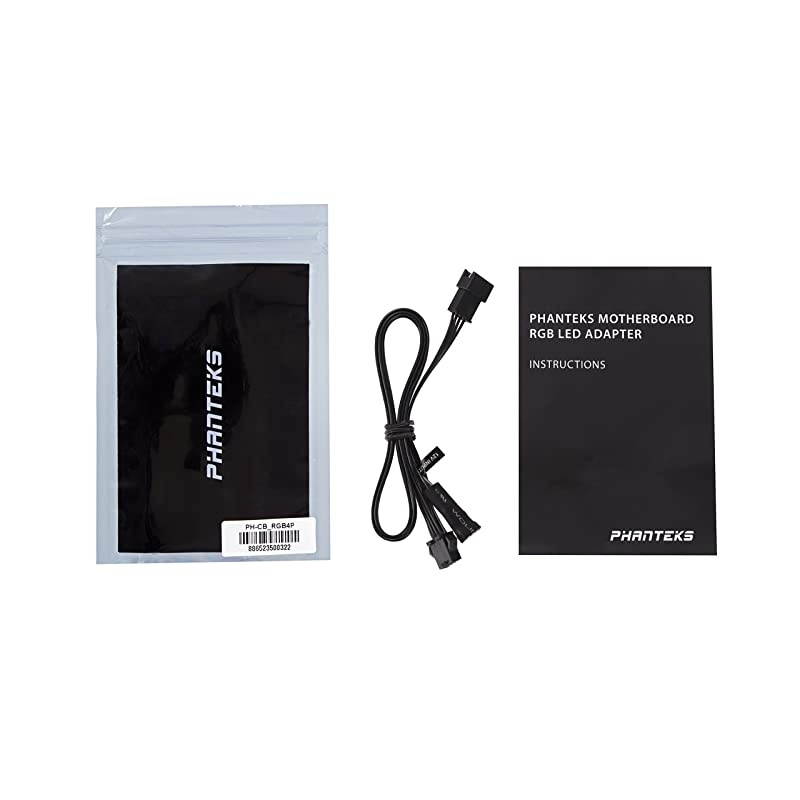 RGB LED 4 Pin Adapter, Specified for Cases with Multi Colors RGB Control (PH-CB_RGB4P) Black