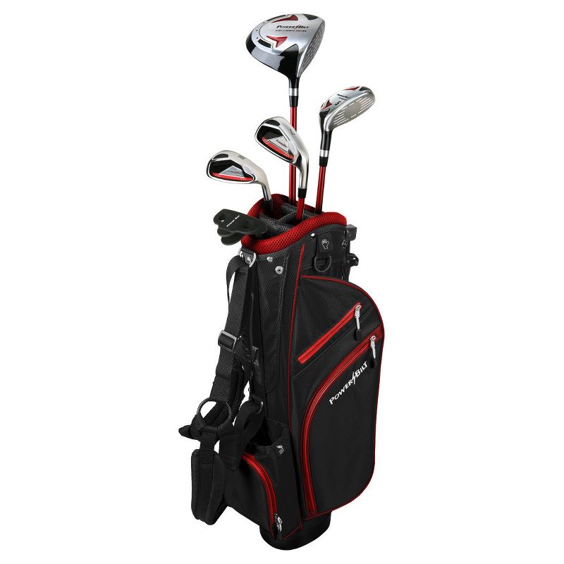 PowerBilt Junior Boys' Set Left Hand - Red (Ages 12+)