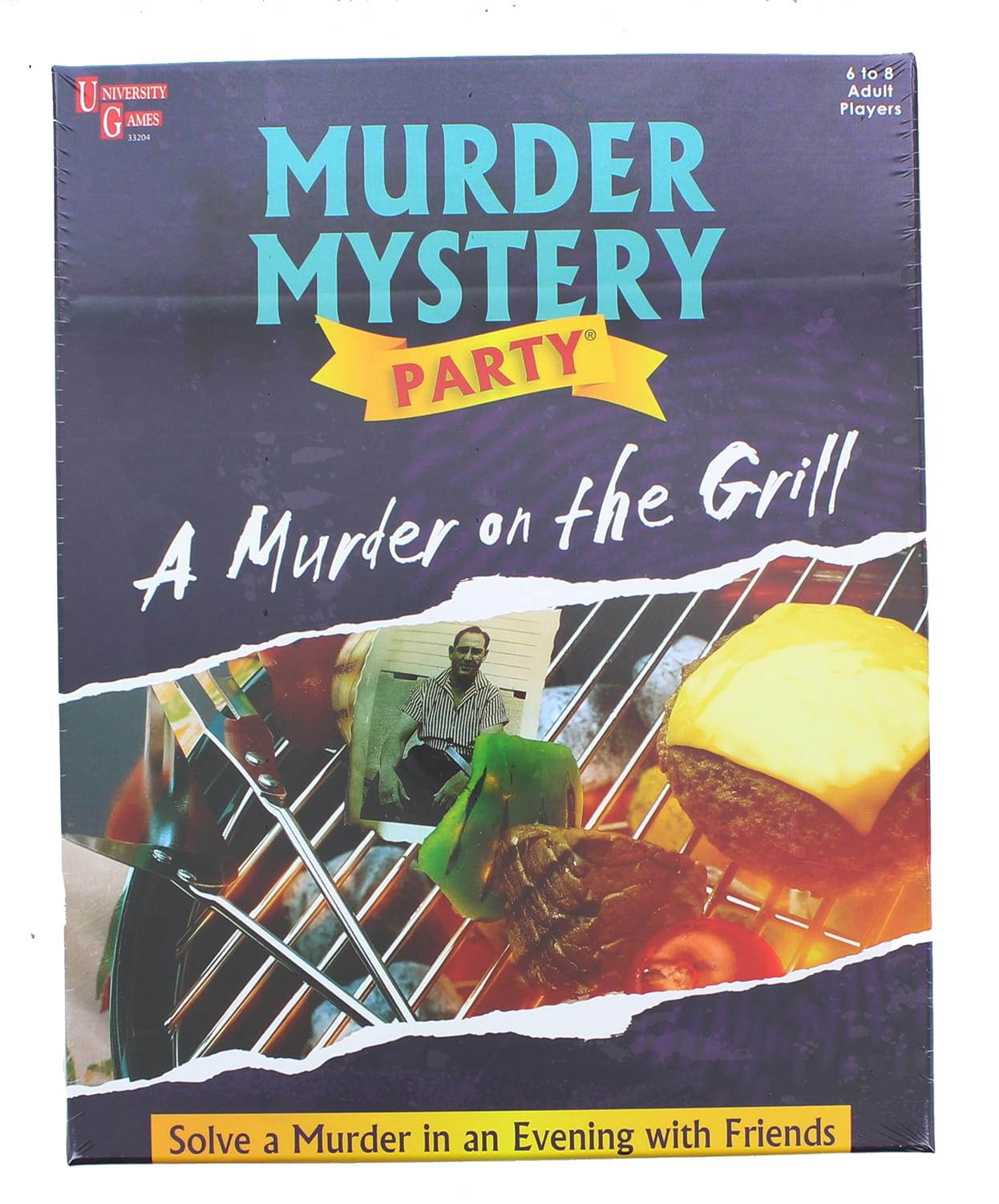 University Games MURDERMYSTGM Murder Mystery Party Games - A Murder on the Grill