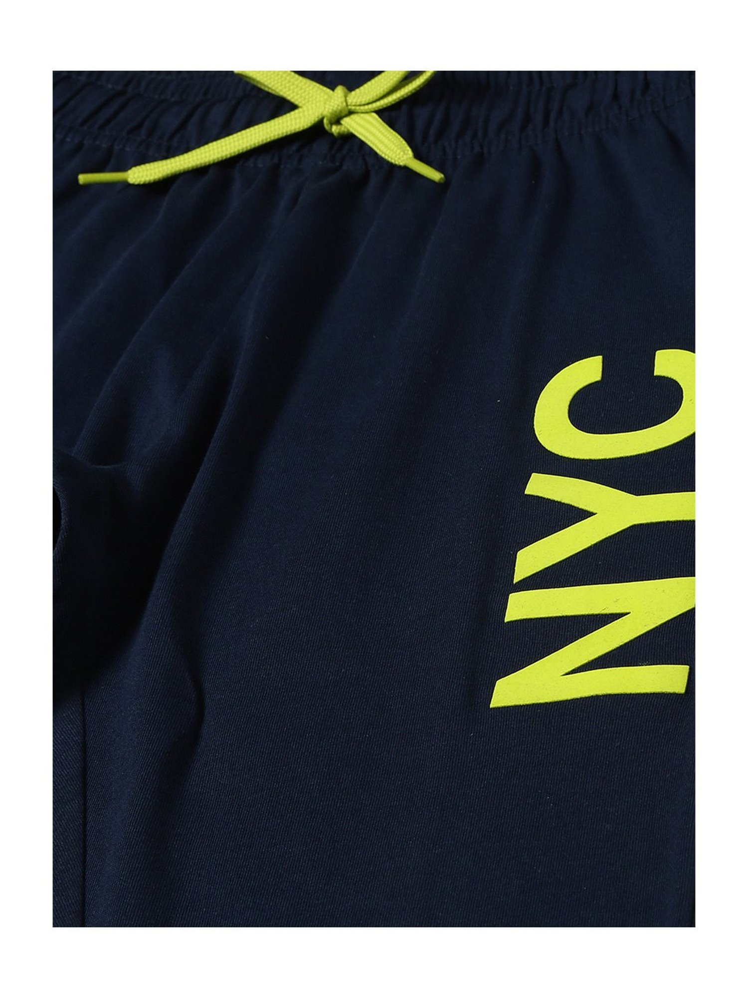 Plum Tree Boys Grey & Navy Printed Joggers (Pack Of 2)