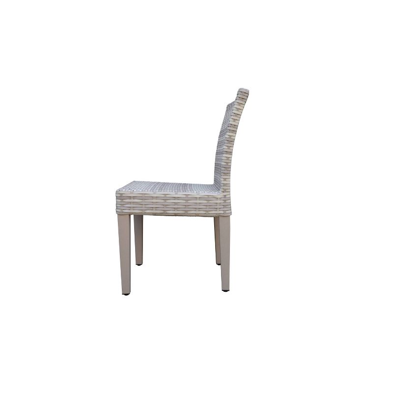 Fairmont 5pc Patio Dining Set - Light Gray - TK Classics