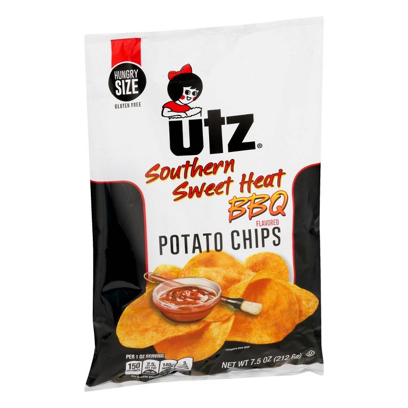 Utz Southern Sweet Heat BBQ Flavored Potato Chips - 7.5oz