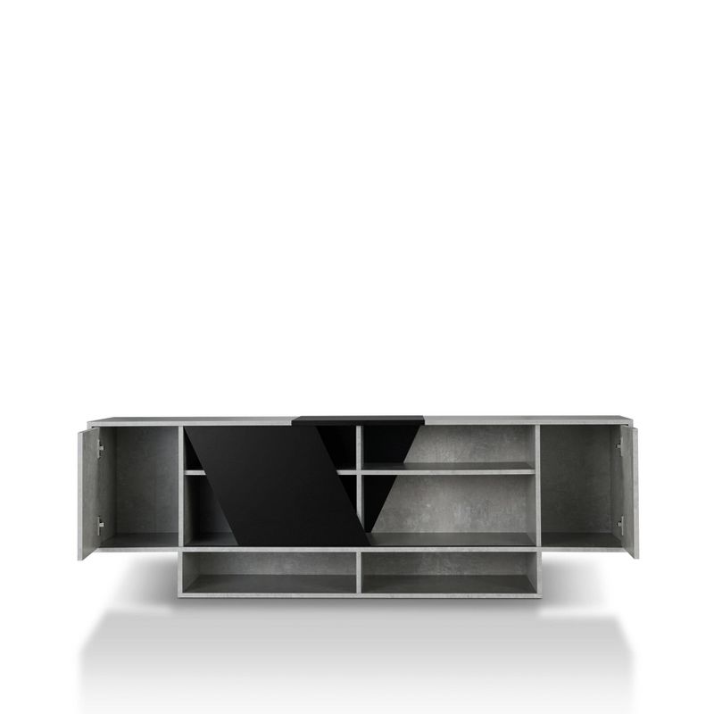 Yang Contemporary TV Stand for TVs up to 70" Cement - miBasics